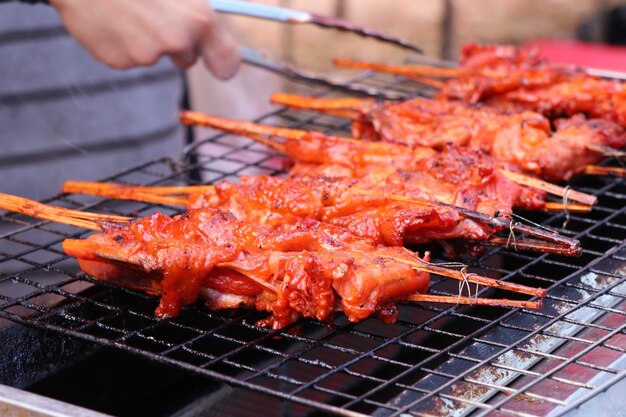 grilled chicken at street food