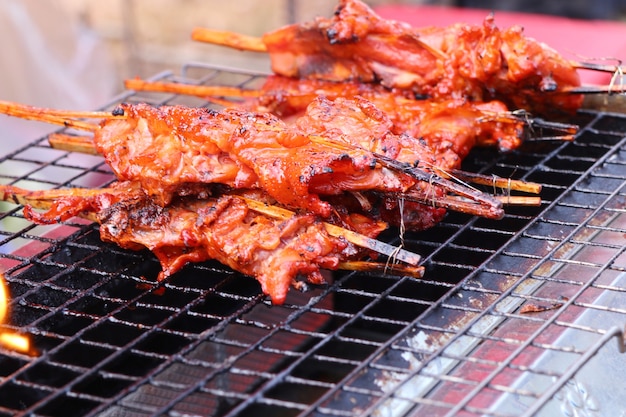 grilled chicken at street food