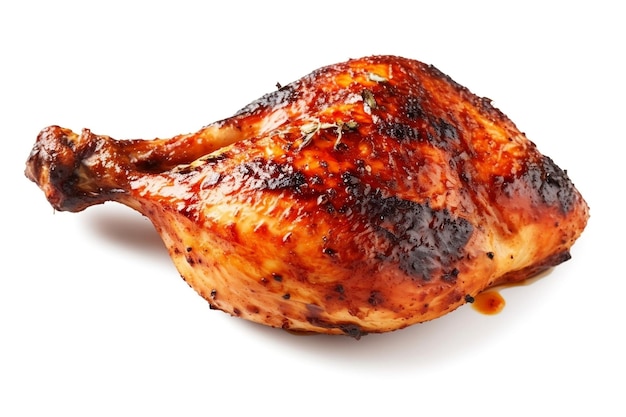 Photo grilled chicken on transparent background ai