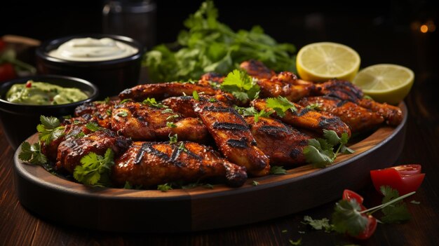 grilled chicken wings Indian spiced grilled chicken