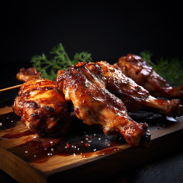 Grilled chicken wings