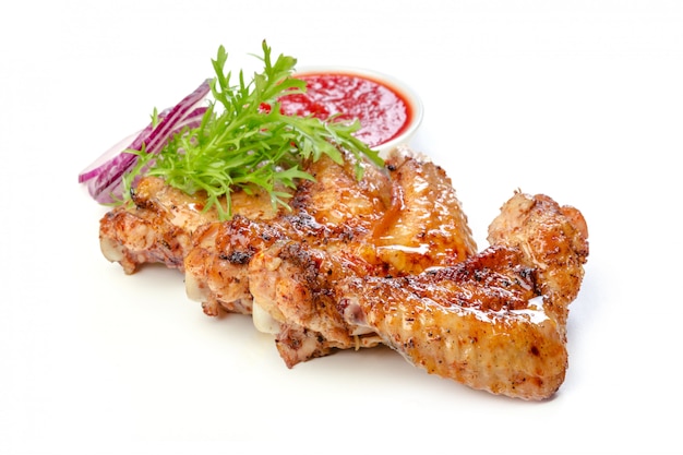 Photo grilled chicken wings