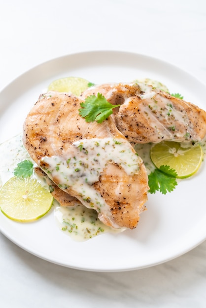 grilled chicken with lemon lime sauce