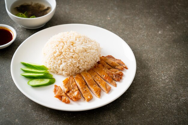 Grilled Chicken with Steamed Rice