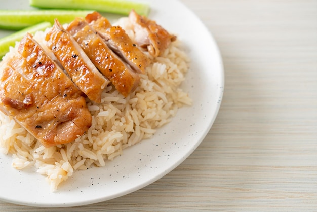 Grilled Chicken with Steamed Rice