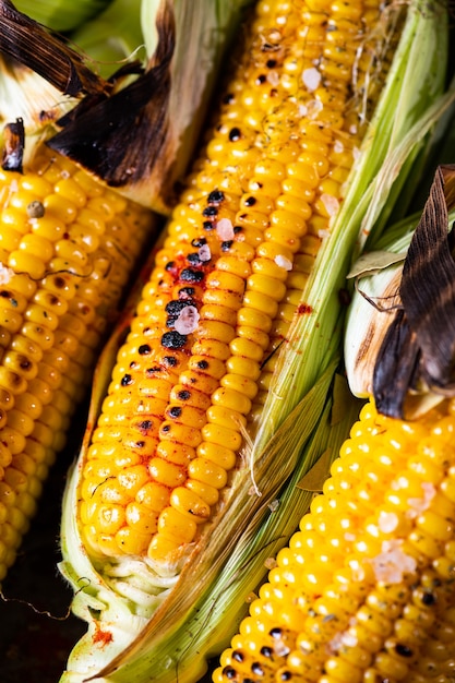 Grilled Corn on the Cob with Salt