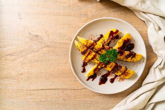 grilled corn with bbq sauce