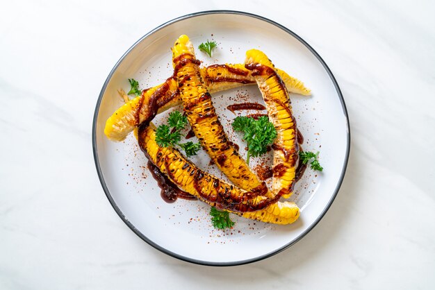 grilled corn with bbq sauce