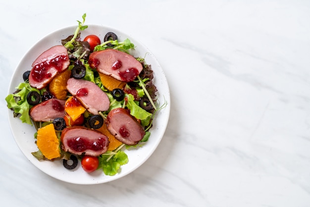 grilled duck breast salad