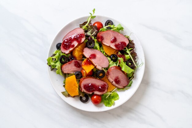 grilled duck breast salad