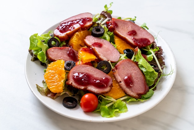 grilled duck breast salad