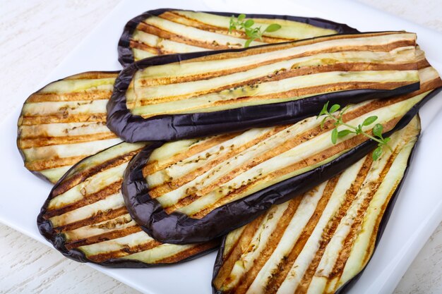 Grilled eggplant