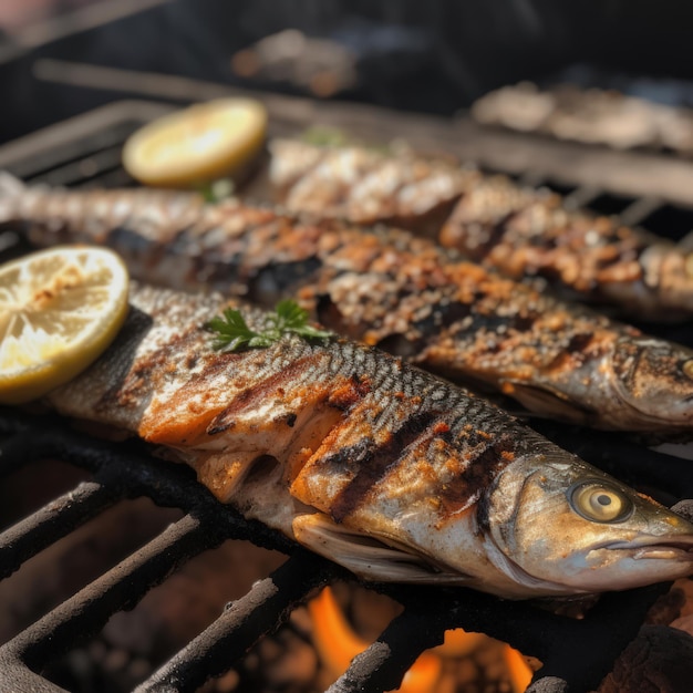 Photo grilled fish