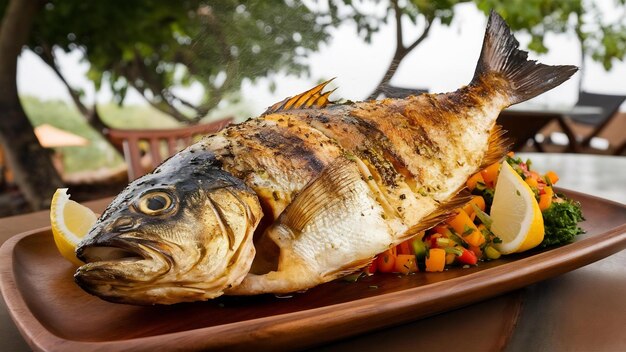 Grilled fish