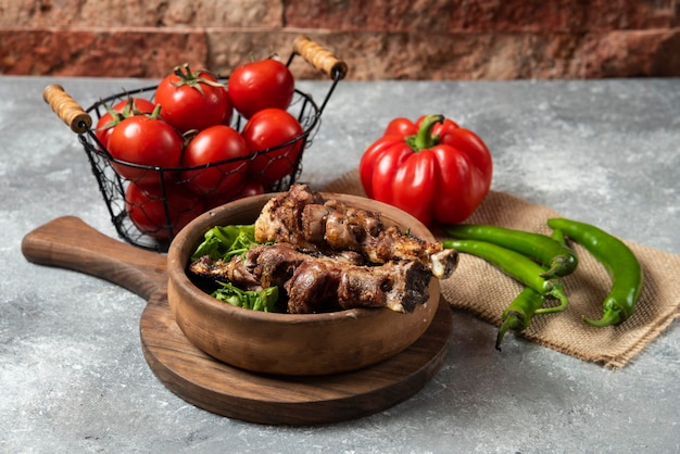 Grilled Lamb or goat meat