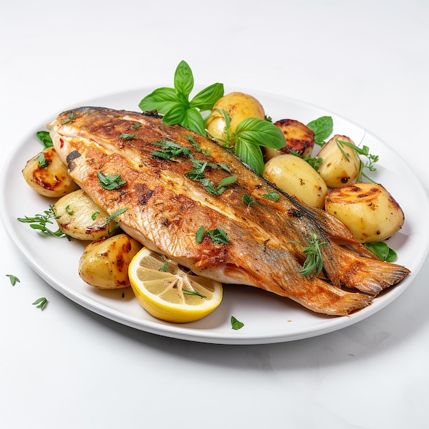 Grilled Marinated Trout with Potatoes