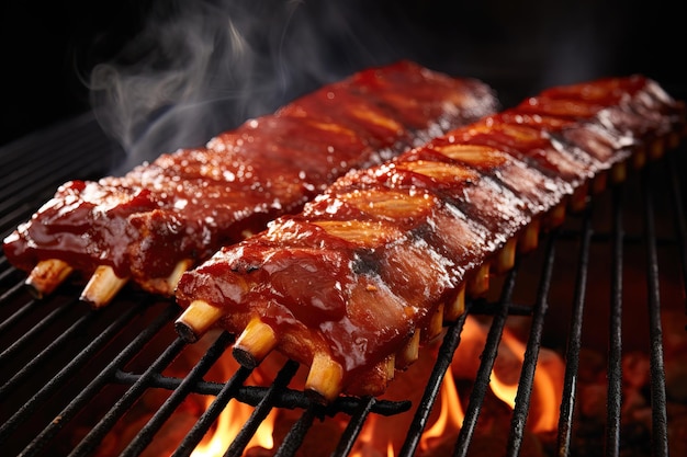 grilled meat on the grill