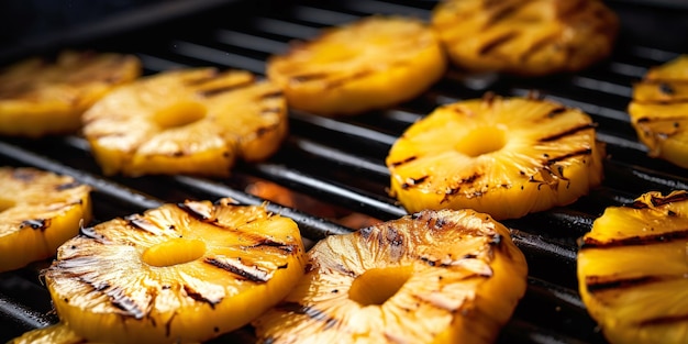 Photo grilled pineapple tropical barbecue delight