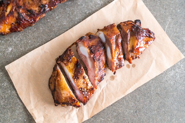 grilled pork ribs 