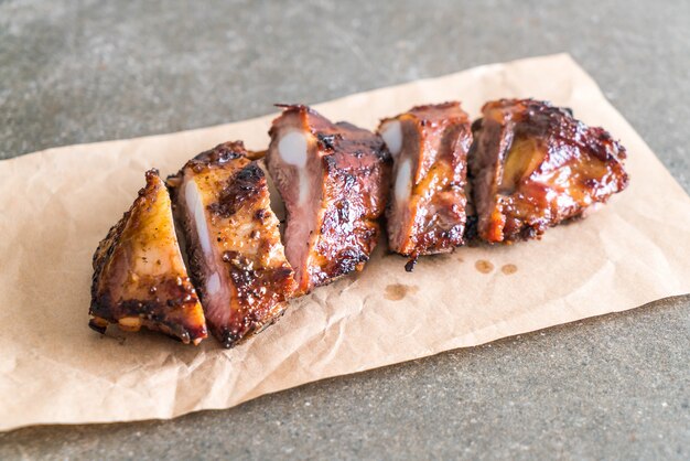 grilled pork ribs 