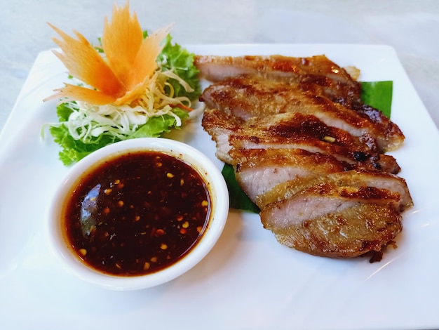 Grilled pork