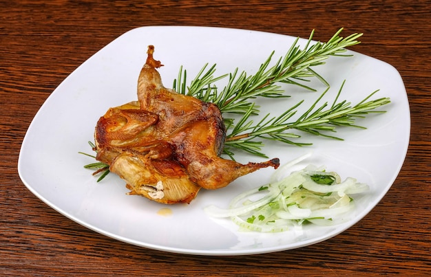 Grilled quail