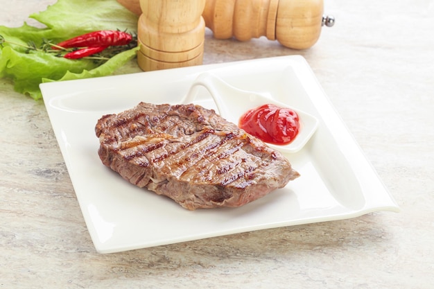 Grilled ribeye steak beef meat