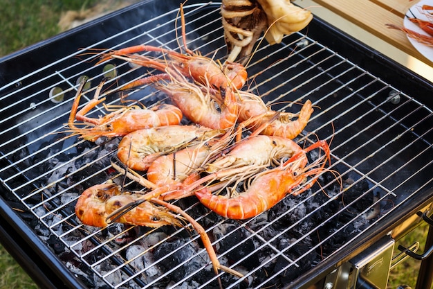 Gamberi di fiume alla griglia