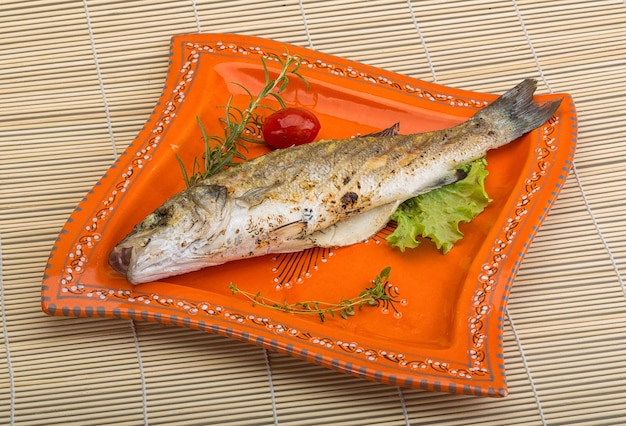 Grilled seabass