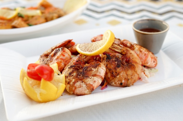 Grilled Shrimp, BBQ, Seafood