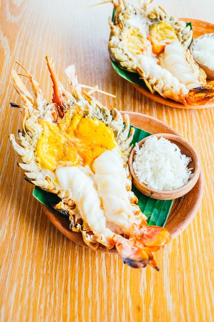 Grilled shrimp or prawn