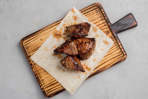 Grilled steak on the bone