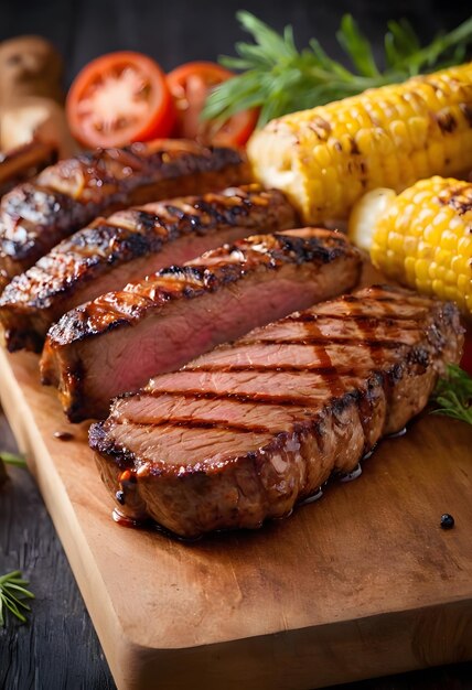 Photo grilled steak