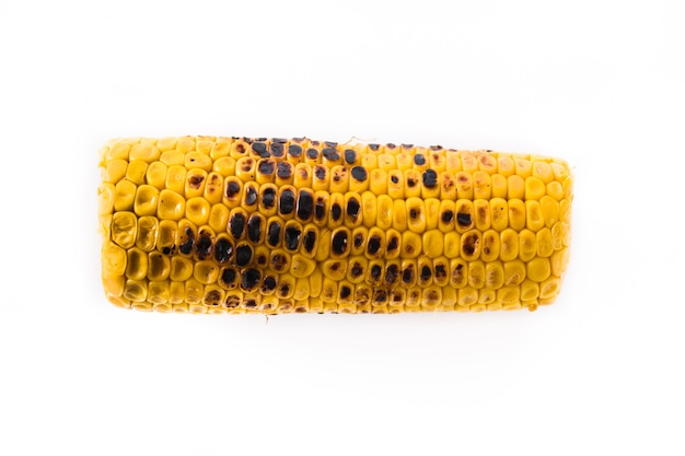 Grilled sweet corn isolated 