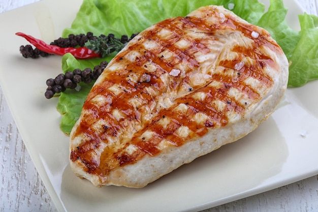 Grilled turkey breast