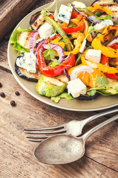 Grilled vegetables salad