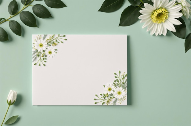 Grillige bloemenkaarten blanco doeken voor persoonlijke berichten