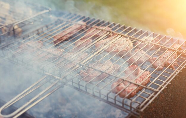 Grilling time Grill in garden