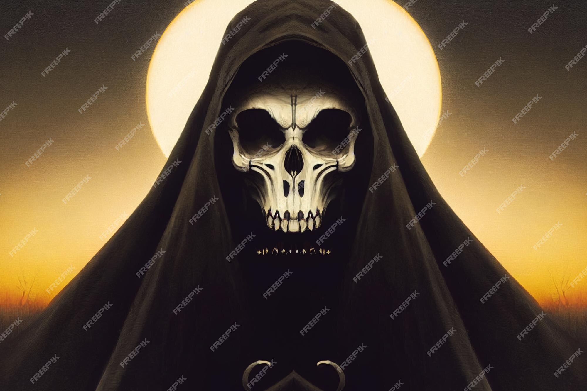 Gothic Hallowe'en Grim Reaper – Game Over! - NeatoShop