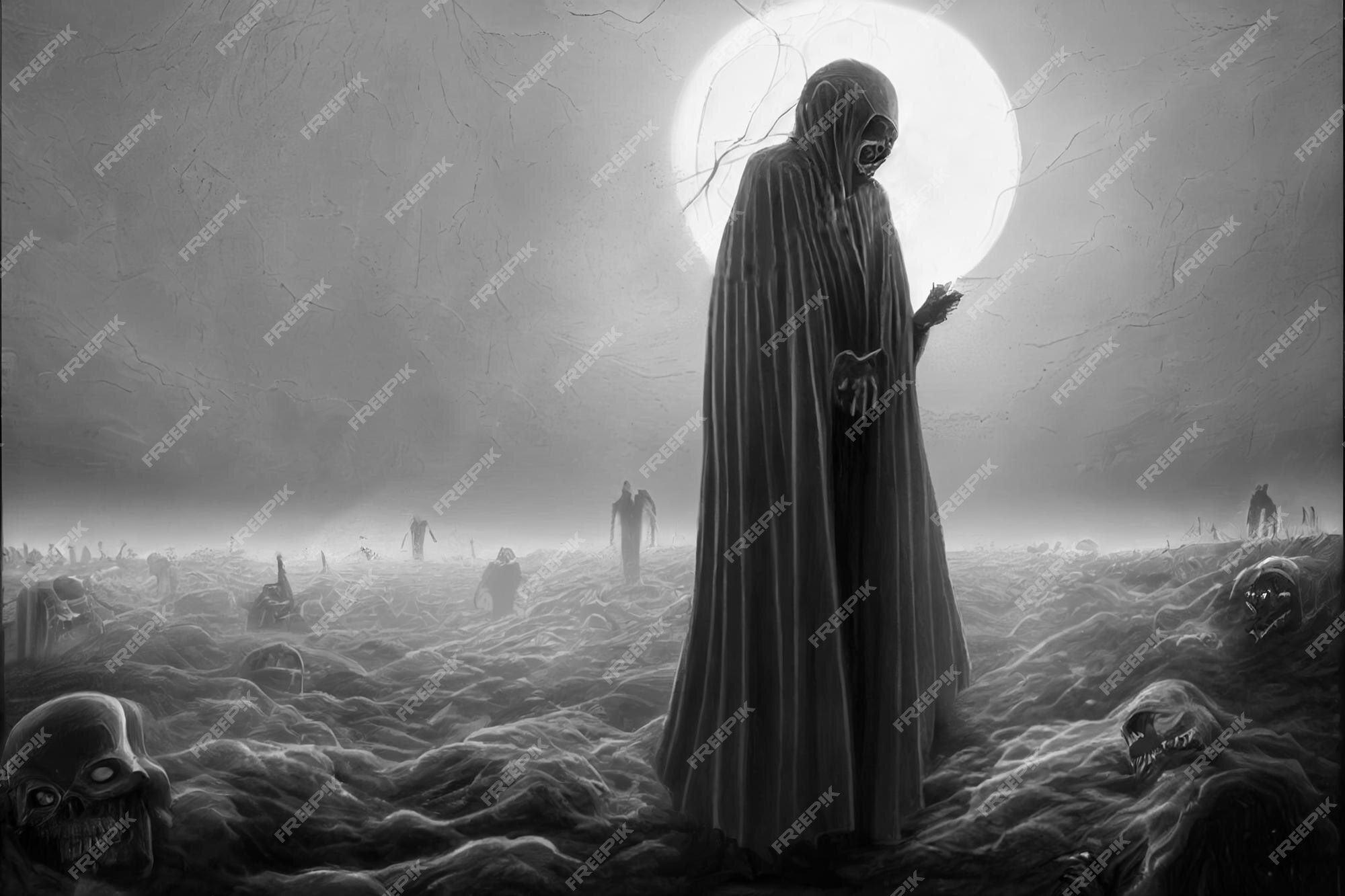 Gothic Hallowe'en Grim Reaper – Game Over! - NeatoShop