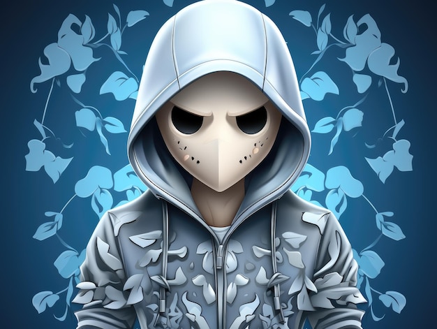 Grim reaper hd 8k vector illustration wallpaper stock image