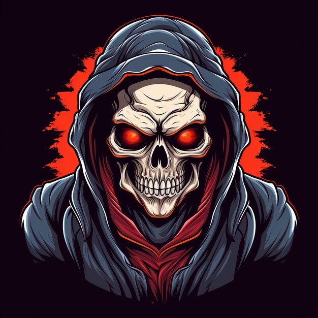 Photo grim reaper illustration