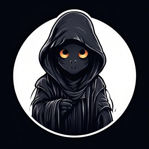 Photo a grim reaper on a white background