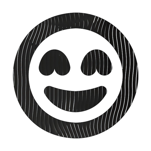 grin beam icon black white lines texture