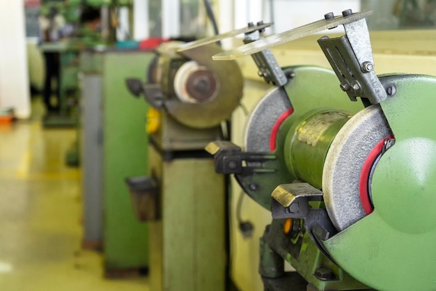 Grinding machine in factory on the mold shop