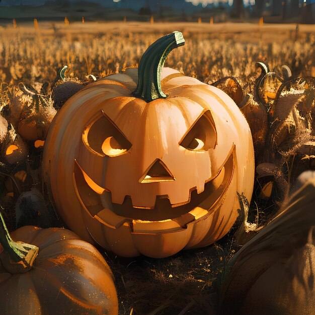 A Grinning Pumpkin