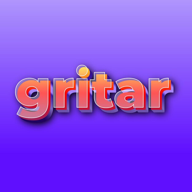 gritarText effect JPG gradiënt paarse achtergrondkaartfoto