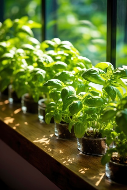 Groeiende planten in pot