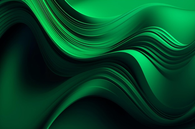 Groen behang met een donkere achtergrond en een groene achtergrond