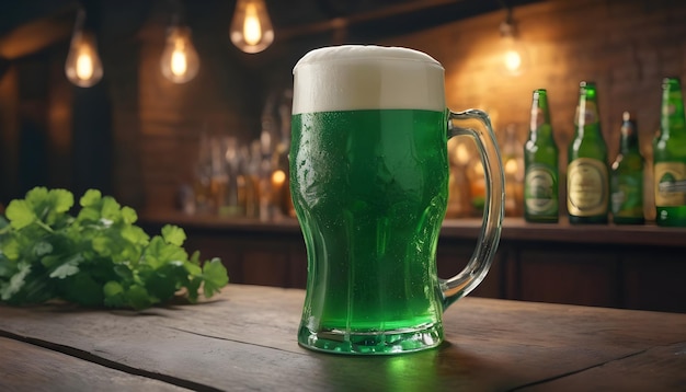 Groen bier van Saint Patrick